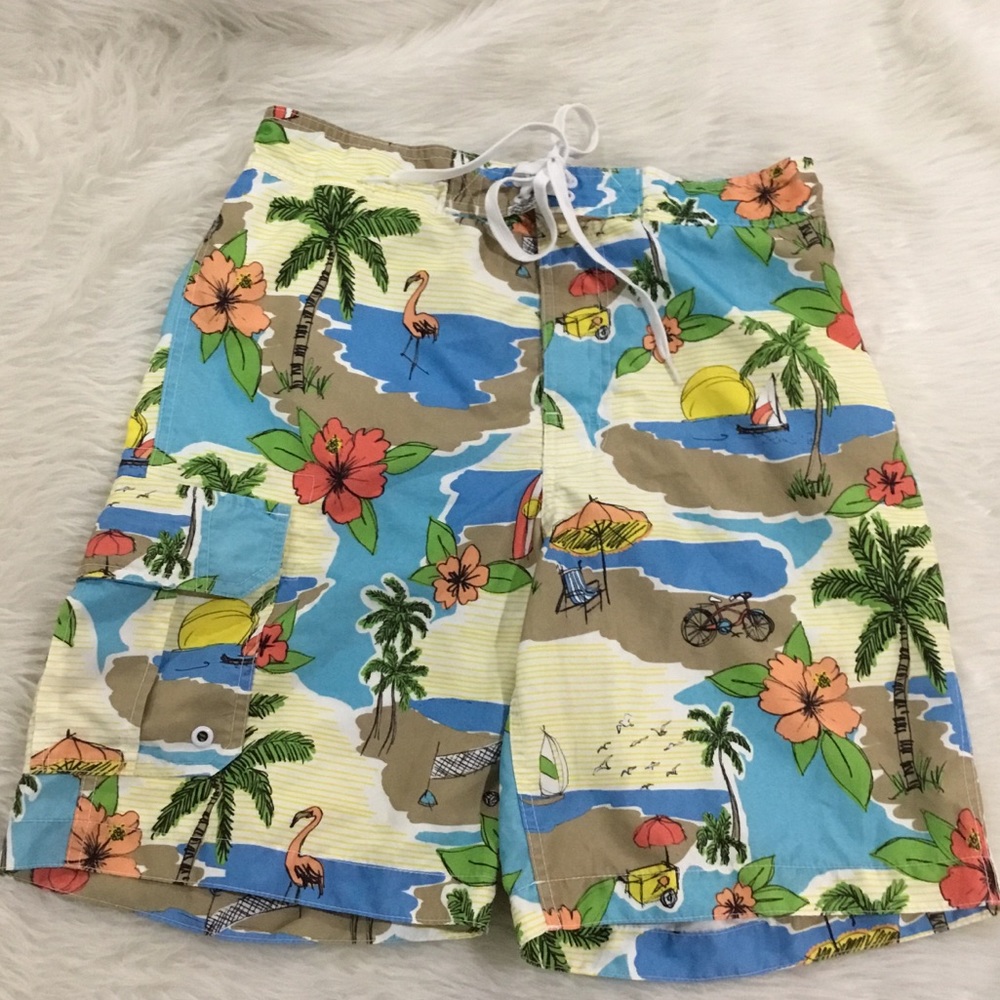 Merona board swimming shorts medium